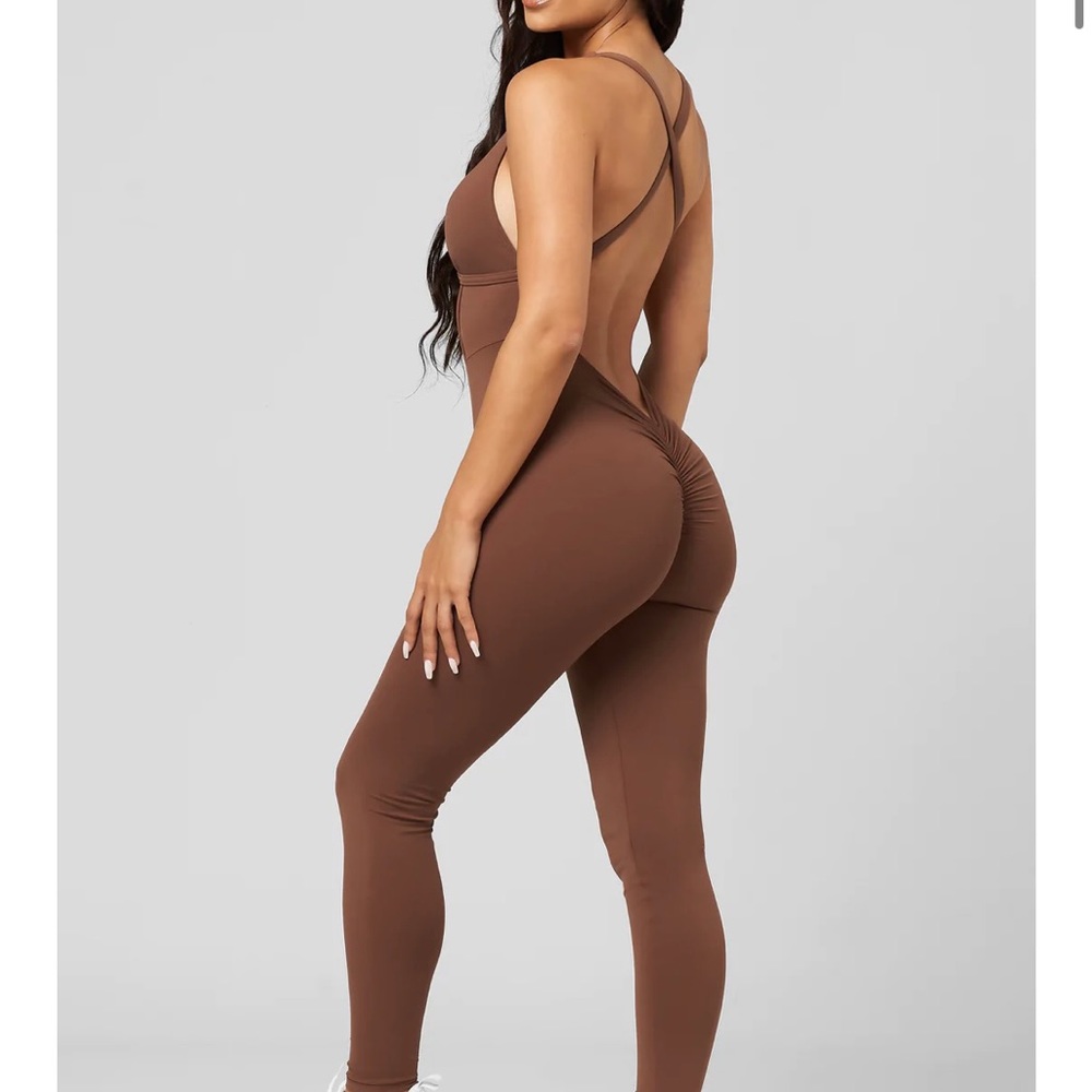 LiCi Fit Scrunch Legging Jumpsuit NWT